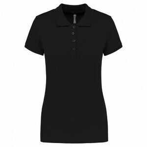 Kariban Womens/Ladies Pique Polo Shirt / Black